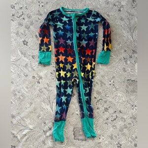Little Sleepies Colorful Starry Night Zip Pajamas
